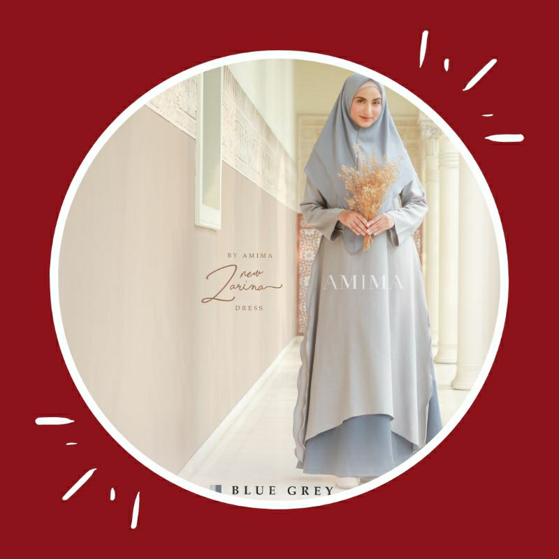 Gamis SARINA GREY BY AMIMA SIZE XL