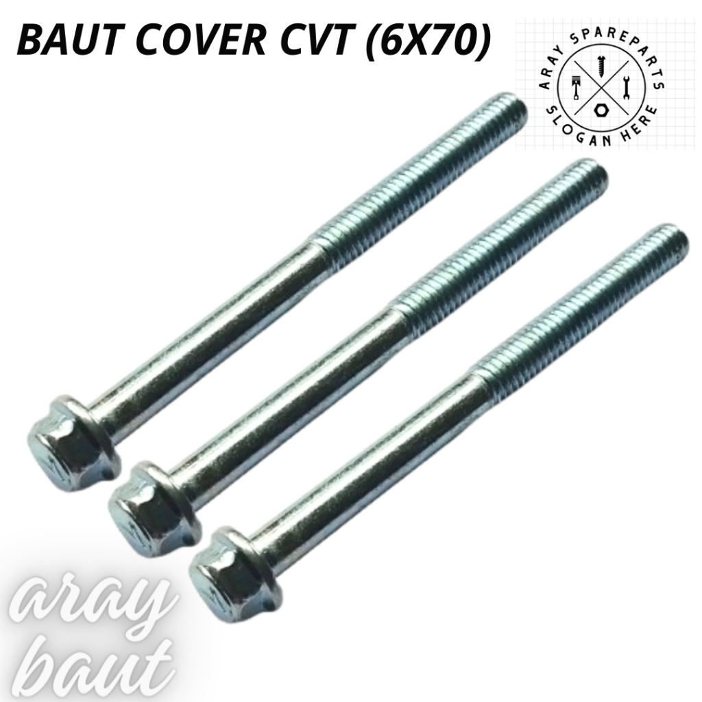 ฝาครอบ MESIN CVT BOLT / ENGINE BLOCK M6x70