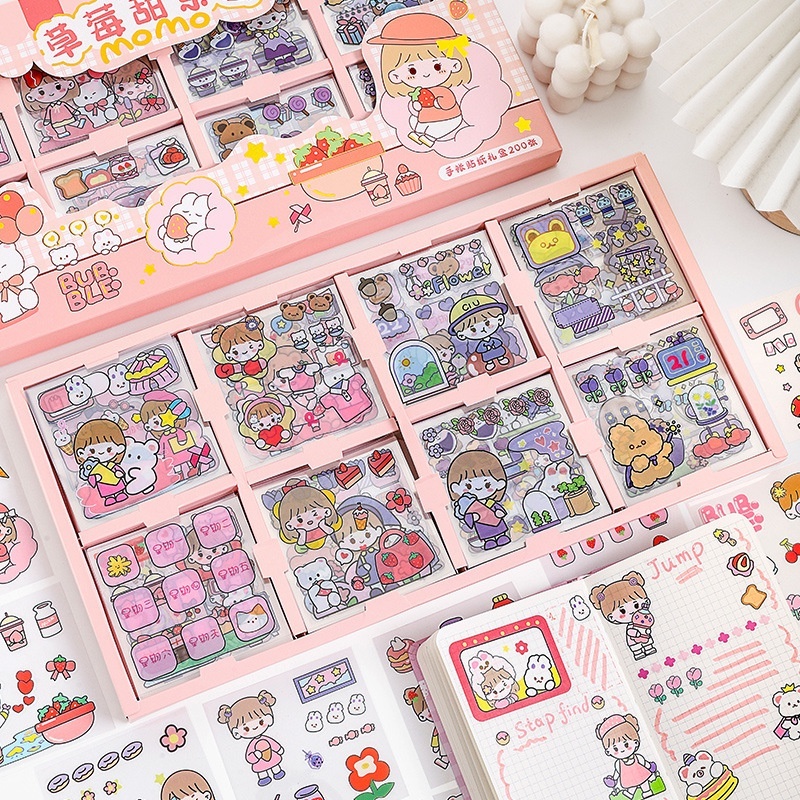 สติ๊กเกอร์ โมโม่ 200 แผ่น