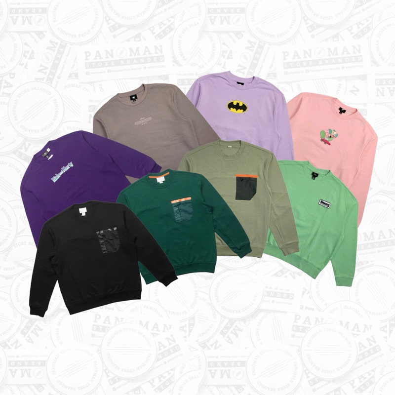 H&M CREWNECK SWETER ผู้ชายผู้หญิงพิมพ์ลาย (1)