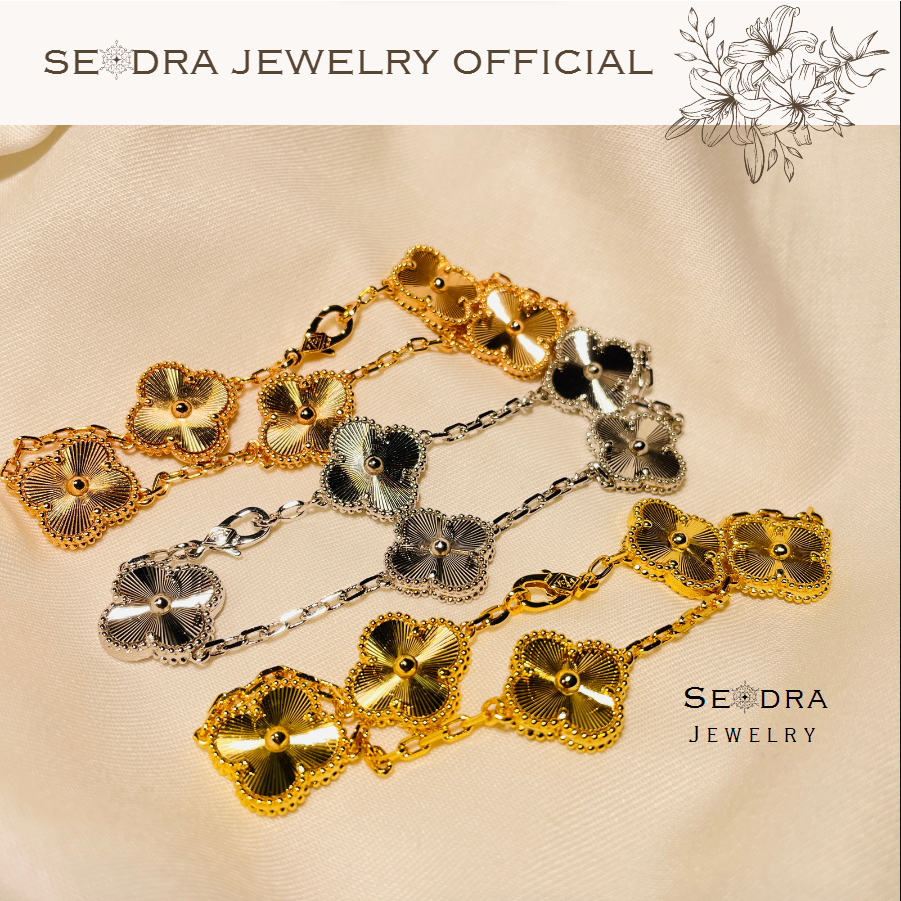 SEODRA PREMIUM • VCA Vancleef Vintage Guilloche Bracelet • VAN CLEEF & ARPELS Vintage ALHAMBRA GUILL