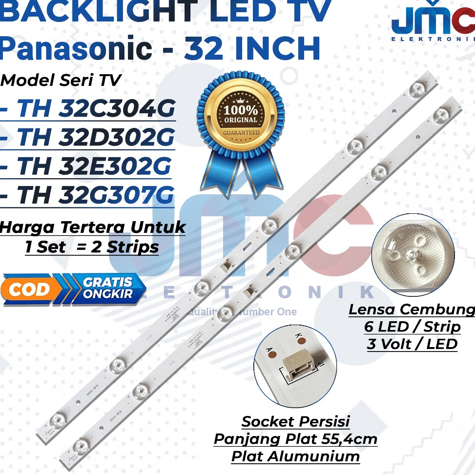 Led Backlight TV Panasonic TH32C34G 32D32G 32E32G 32G37G JLD3261334เอเอสเอ็ม