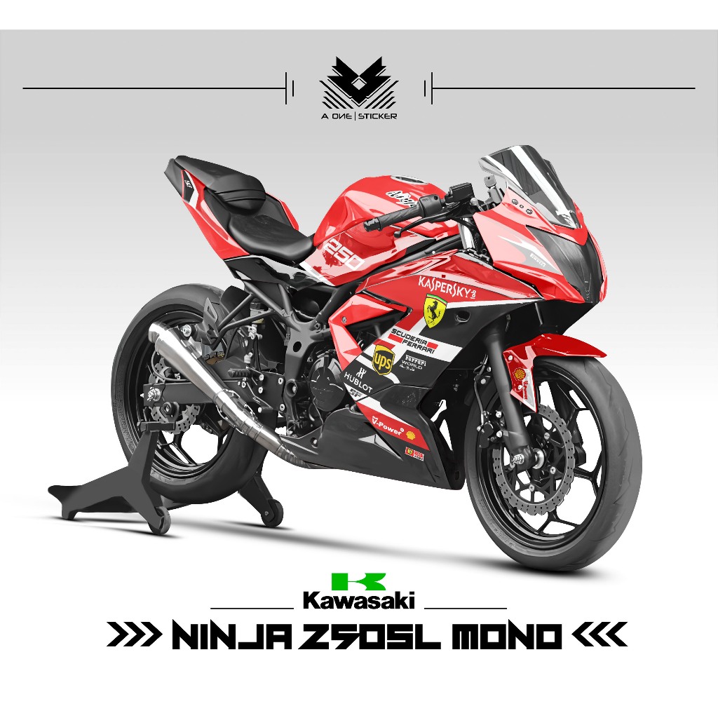 Striping NINJA250SL MONO / MOTIF 14 / สติ๊กเกอร์ / NINJA250RR MONO / 250 / RR MONO / 250RR MONO / DE