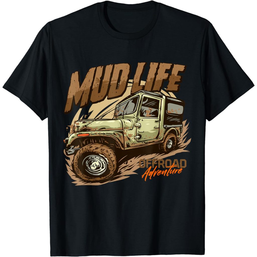 Mud Life Off Roading Offroad 4x4 SUV เสื้อยืดผู้ใหญ่