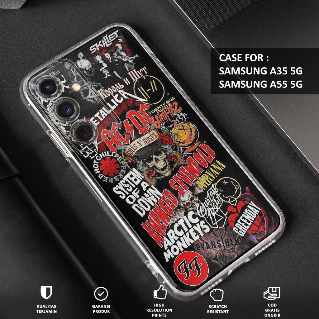 เคส HP SAMSUNG A55 5G - SAMSUNG A35 5G Casing - POSTERBAND Motif - Premium Softcase - เคสมือถือ - เค