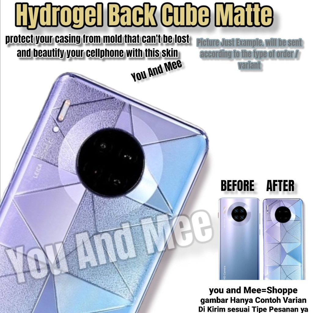 Hans- Hydro Skin 3D Back Anti Glare Symmetrical REALME C35 C31 C30 C30s C33 C25 C25S C25Y C21 C21Y C