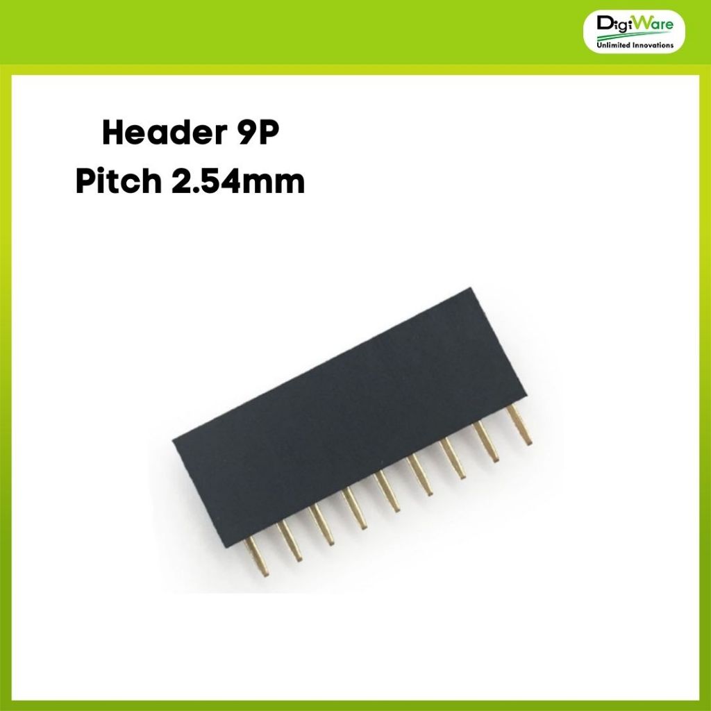 Pin Header Female 1x9 Pin Single Row 2.54mm