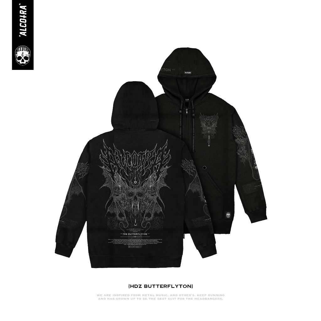 HDZ BUTTERFLYTON // BUTTERFLYTON ZIPPER HOODIE // ALCOTRA ZIPPER HOODIE