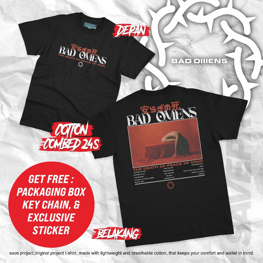 BAD OLENS UNISEX TEE SERIES/BAD OLENS BAND เสื้อยืด/BAD OLENS BAND เสื้อยืด COLE NEW DESIGN/ออกแบบล่