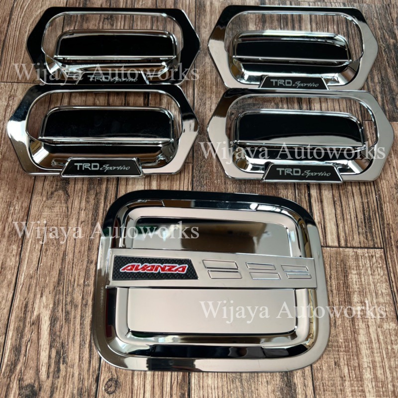 แพ็คเกจฝาถังมือจับด้านนอกสําหรับ Avanza VVTI 2006-2011 Chrome