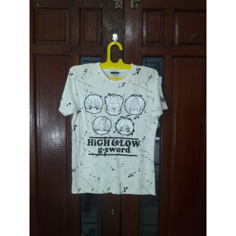 (ใหม่) เสื้อยืด M0vie jpn H1GH & L0W อย่างเป็นทางการ ไซส์ M (P68 x L49)