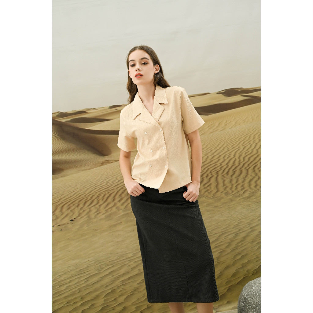 เสื้อเชิ้ตกระดุมคู่คอปก EID4 Blaze