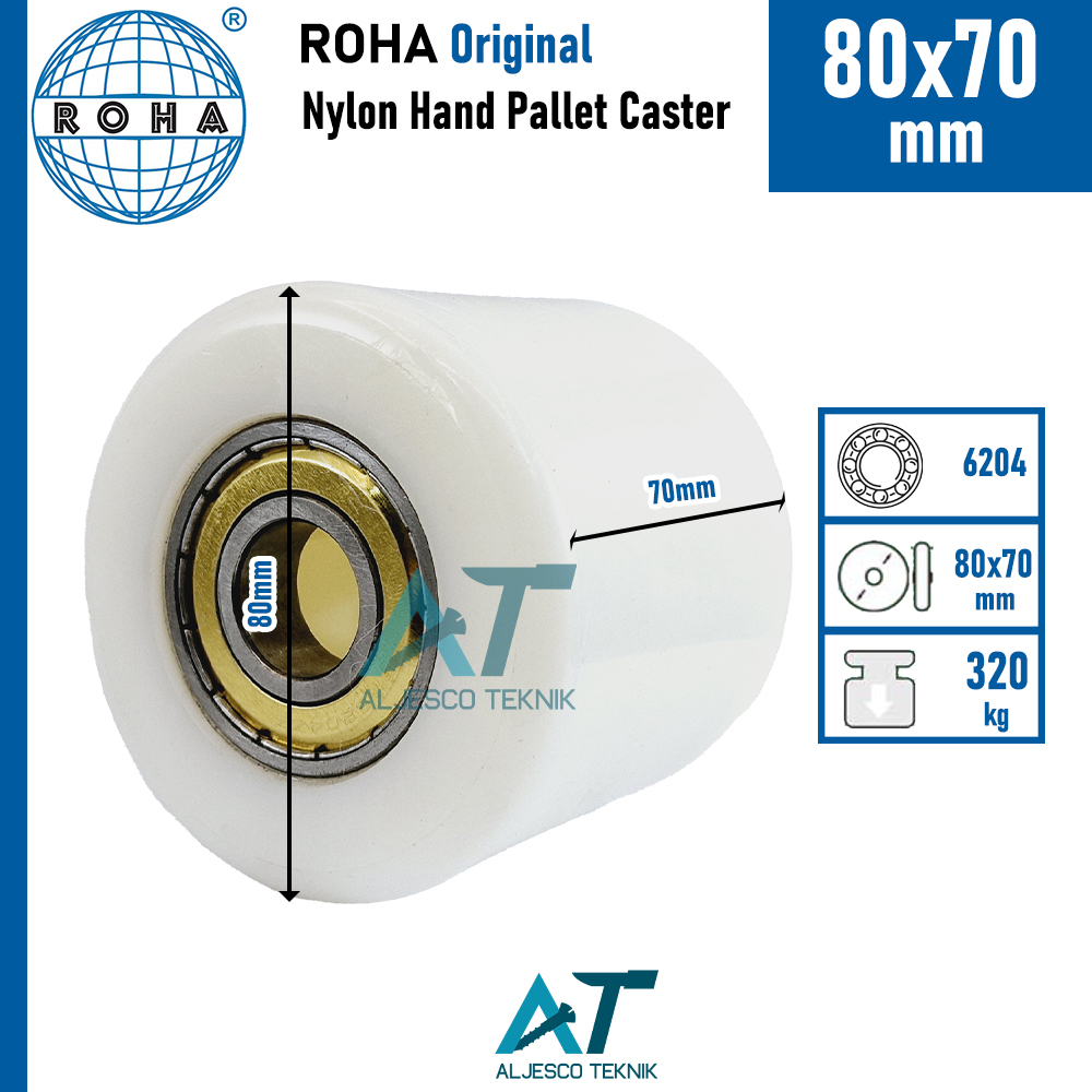 80 X 70 MM NYLON PALLET HAND PALLET WHEELS