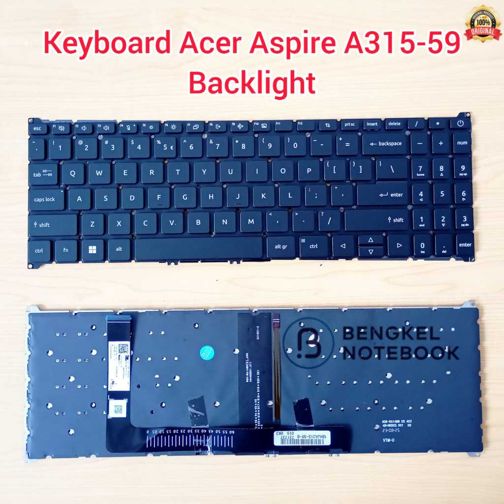 Acer Aspire A315-59 A315-59G A515-57 A515-57G A715-51 A715-51G A715-76 S50-54 N22C6 N22Q3 Backlight