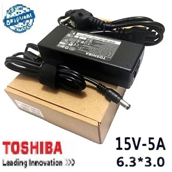 อะแดปเตอร์ Toshiba 15v-5A (6.3*3.0) + Toshiba Tecra A6 A7 A8 A9 A10 แล็ปท็อปดาวเทียม M3 M10 M15 M20 