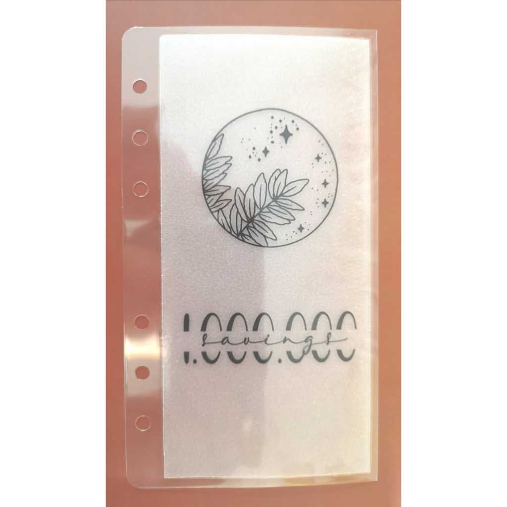 1 MILLION/2 MILLION A6 ENVELOPE VELLUM CONNECTORING/VELLUM CASH ENVELOPE ลามิเนต