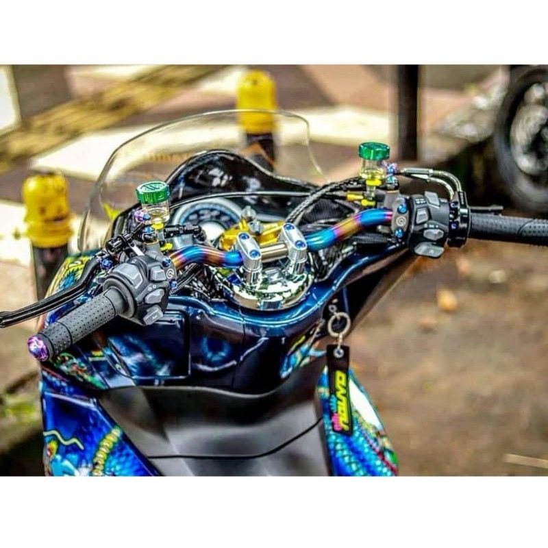 เวียดนามไฟ LED ผู้ถือสวิทช์ชุดสีดํา Pnp ซ็อกเก็ต Nmax เก่า Universal LED บนผู้ถือชุดสวิทช์แสง LED รถจักรยานยนต์ Universal - รูปที่ 3