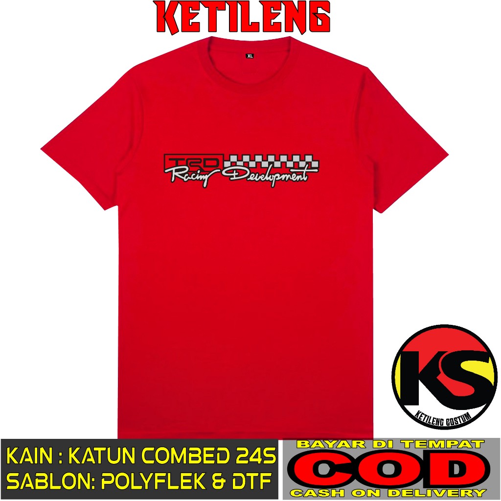 TRD RACING DEVELOPMENT เสื้อยืด M2 D1 THICK 24S COMBED COTTON MATERIAL DISTRO เสื้อยืด COOL เสื้อยืด