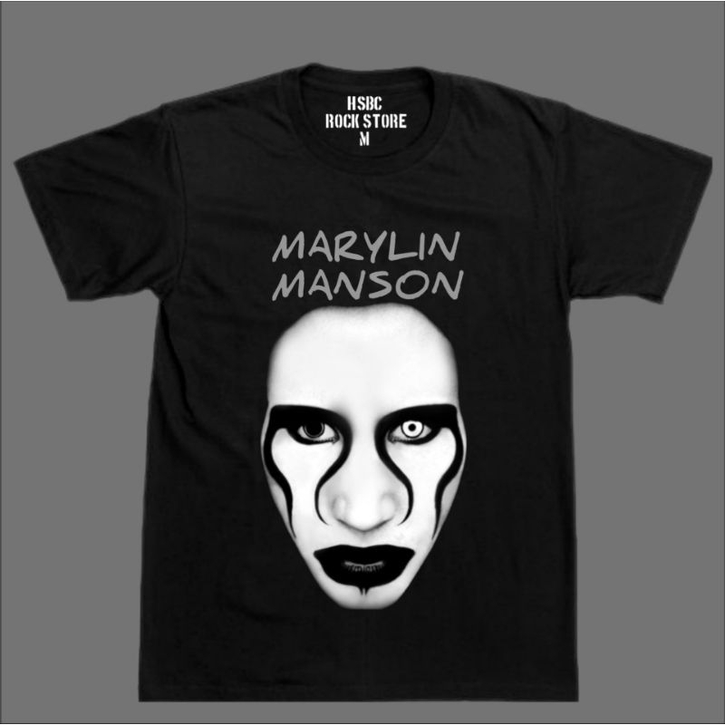 เสื้อยืด พิมพ์ลาย Marilyn Manson We are chaos Premium