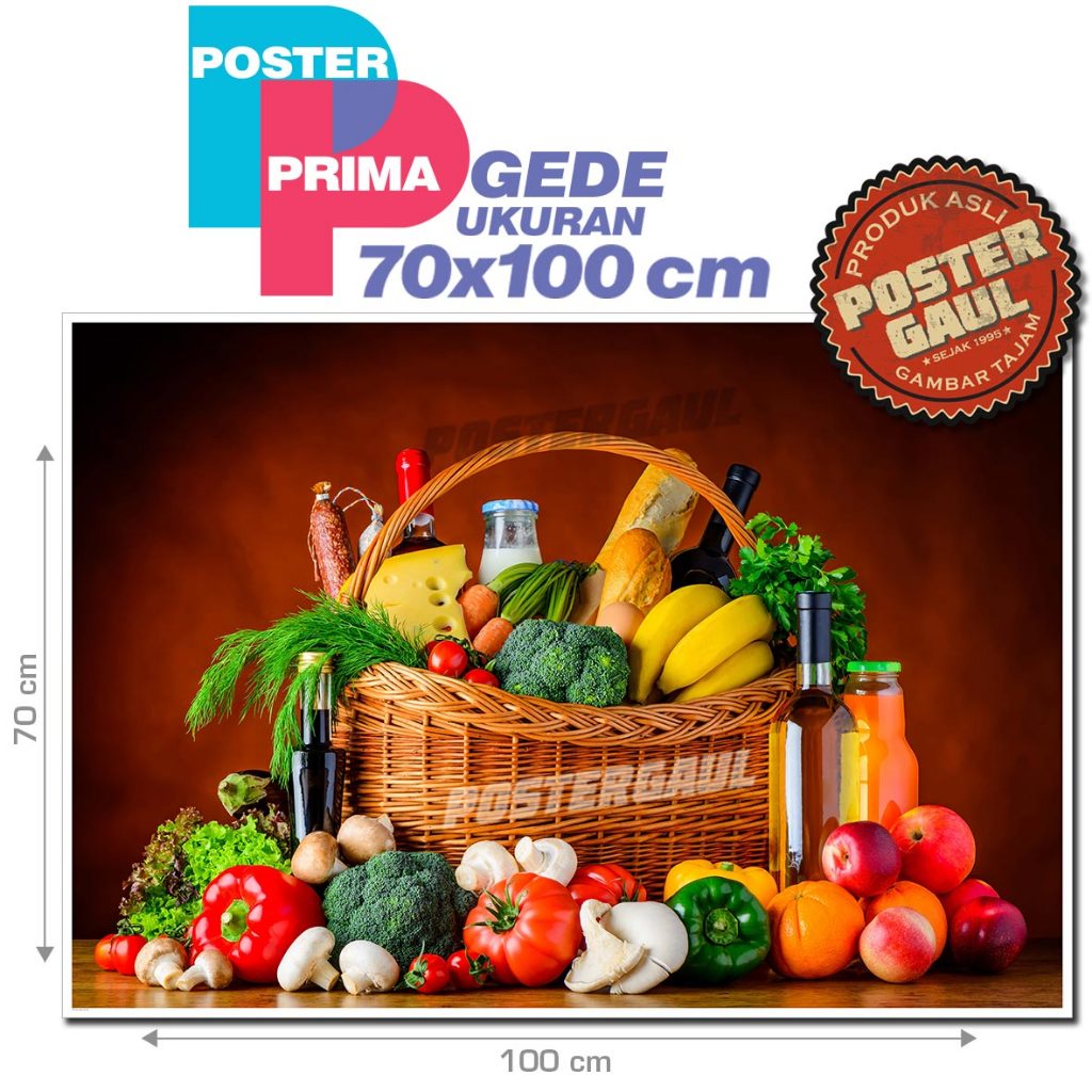 โปสเตอร์ Prima FRUIT AND VEGETABLE PT016 - ขนาด 70 x 100 ซม.