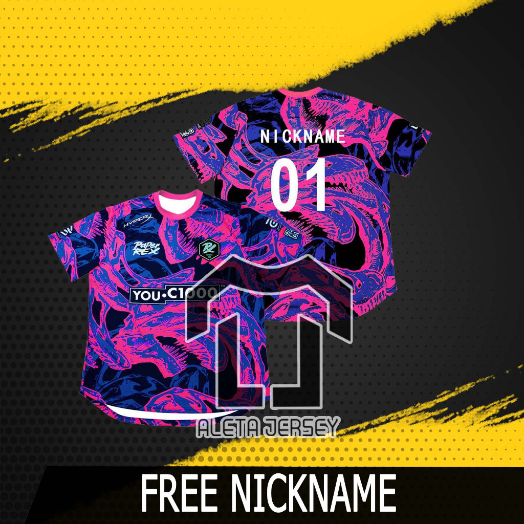 PRX PAPER REX 2024 เสื้อแข่ง VALORANT MASTER MADRID ฟรีชื่อและหมายเลขที่กําหนดเอง