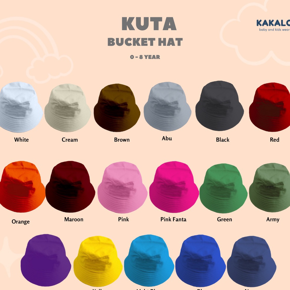 LATEST KAKALO หมวกเด็ก Kuta Bucket Hat 8 ปี