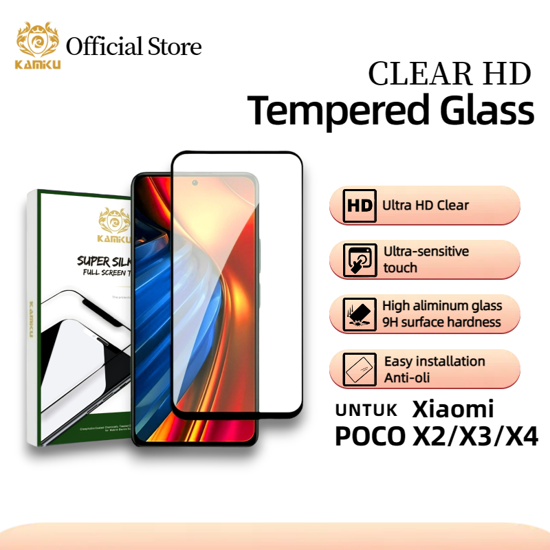 Kamiku - กระจกนิรภัยใส Hd สําหรับ Samsung A22 4G A31 F22 ตัวป้องกันหน้าจอ - Gth09