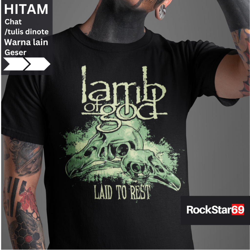 Kaos Band Lamb of god Size XS - 7XL Kaos รองเท้าลําลอง ขนาดใหญ่ สําหรับผู้ใหญ่ | เสื้อยืด พิมพ์ลายวงดนตรี พรีเมี่ยม