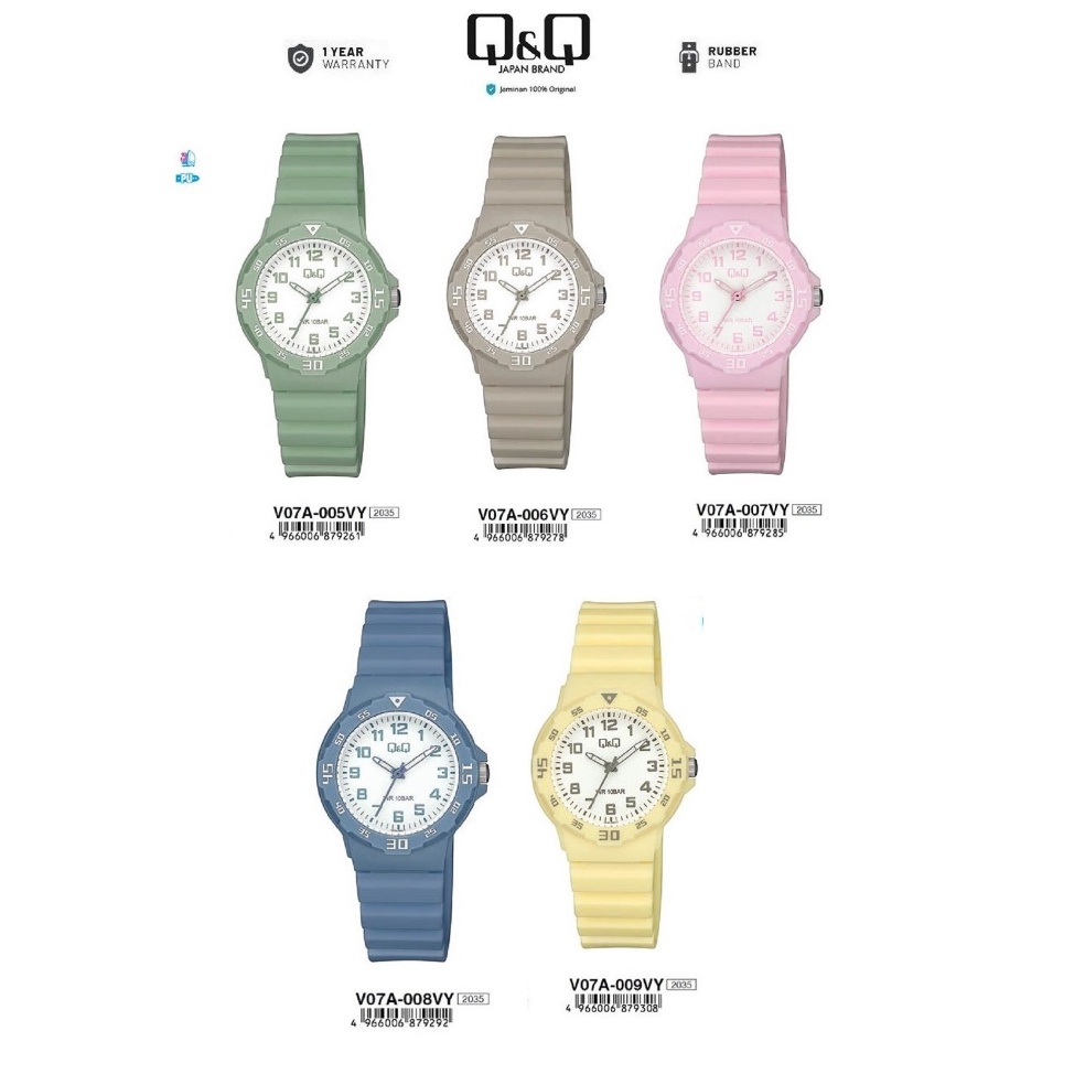 QQ QNQ QQ V7 V7A V7A5VY 9VY ANALOG ดูยาง BAND ผู้หญิงดูยาง STRAP ART X6N1