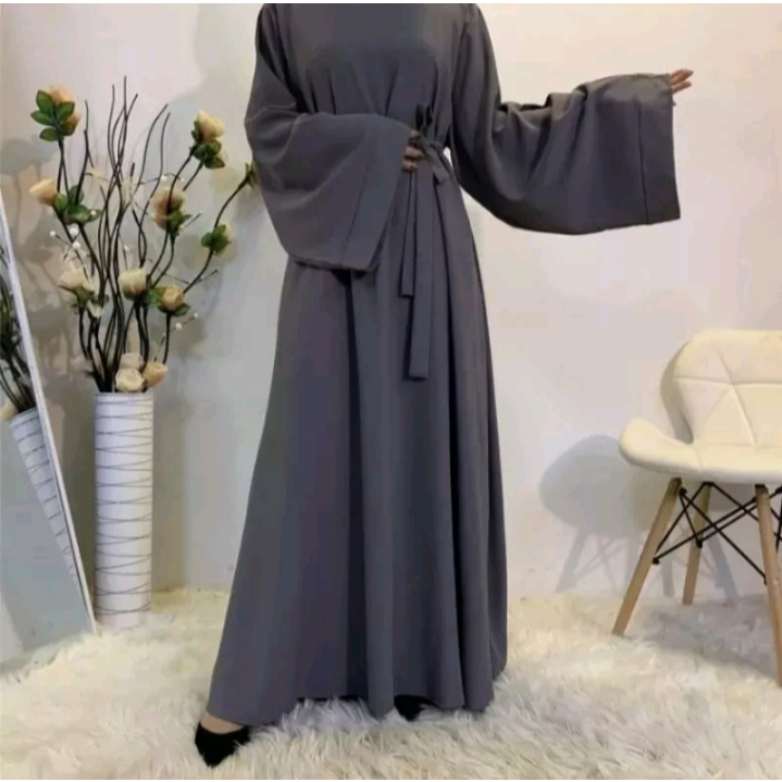 Abaya gamis ตุรกีธรรมดาสําหรับผู้หญิงมุสลิมสมัยใหม่