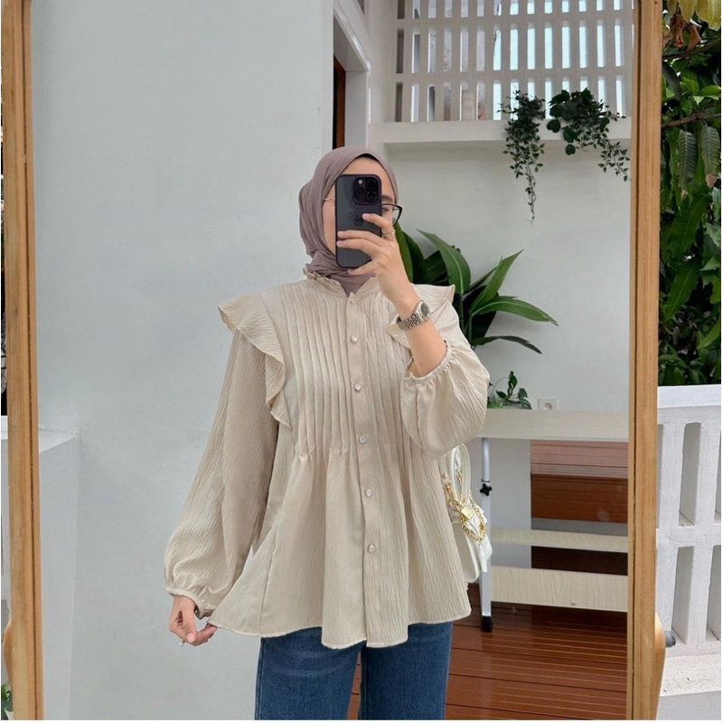 MEGA / ONANA FLOWY BLOUSE / MODERN WOMENS TUNIC BLOUSE