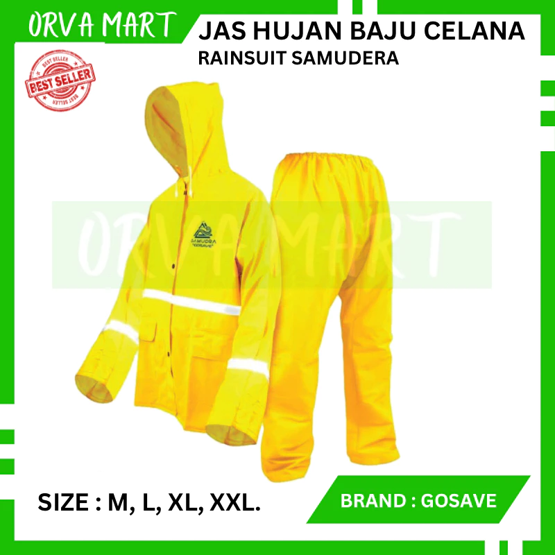 LAYAR ชุดเสื้อและกางเกงกันฝนมีแถบสะท้อนแสง PVC - รูปที่ 1