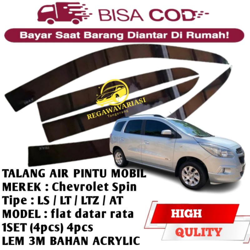 Chevrolet Spin 4 ประตู Premium Quality รางน้ํารถยนต์