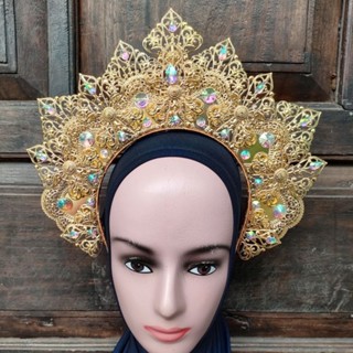 ( ทับทิม ) ที่คาดผมเต้นรําเวทีถ่ายภาพเทศกาล