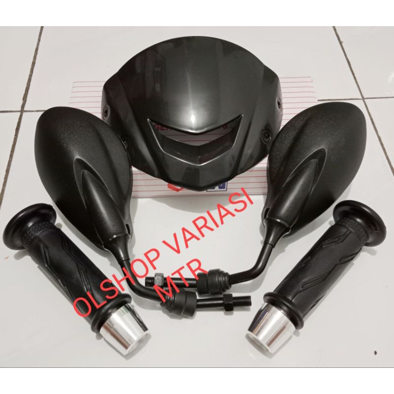 ข้อเสนอที่ดีที่สุด 4-IN-1 COMBO PACKAGE X1 125Z MIRROR + YAMAHA GRIP PLUS CHRUM STEEL + FIZR 125Z JU