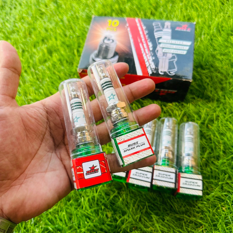 ใหม่!!! BRT IRIDIUM MATIC BEBEK SPORT SPARK PLUG สําหรับรถจักรยานยนต์ทุกรุ่น TYPE CR7HIX DPR8EIX CPR