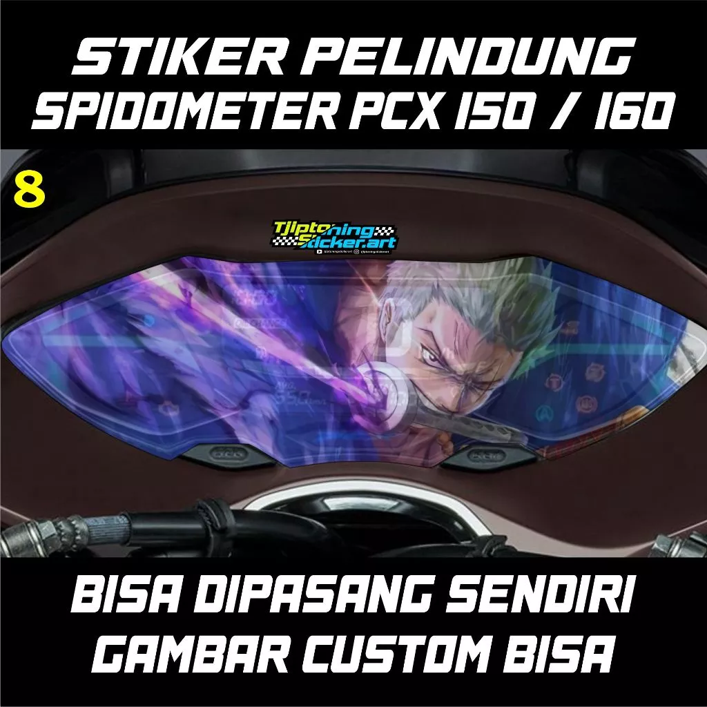 สติ๊กเกอร์หน้าไมล์ SPEEDO TRANSPARENT ONE PIECE สำหรับ PCX 150/160 thumbnail 4