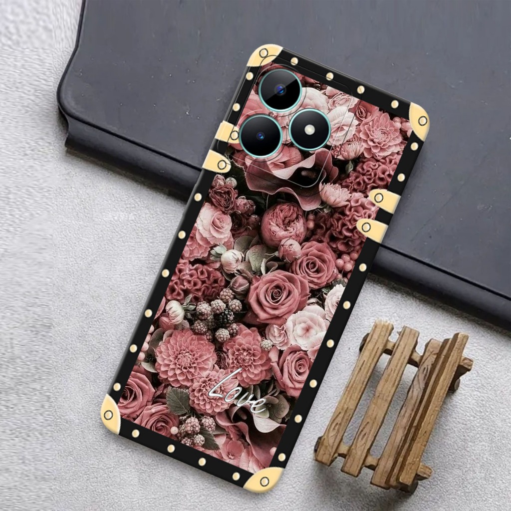 เคส HP Realme Note 50 C51 C53 เคสแฟชั่น Softcase Macaron ปกป้องกล้องปลอกโทรศัพท์มือถือตัวป้องกันโทรศ