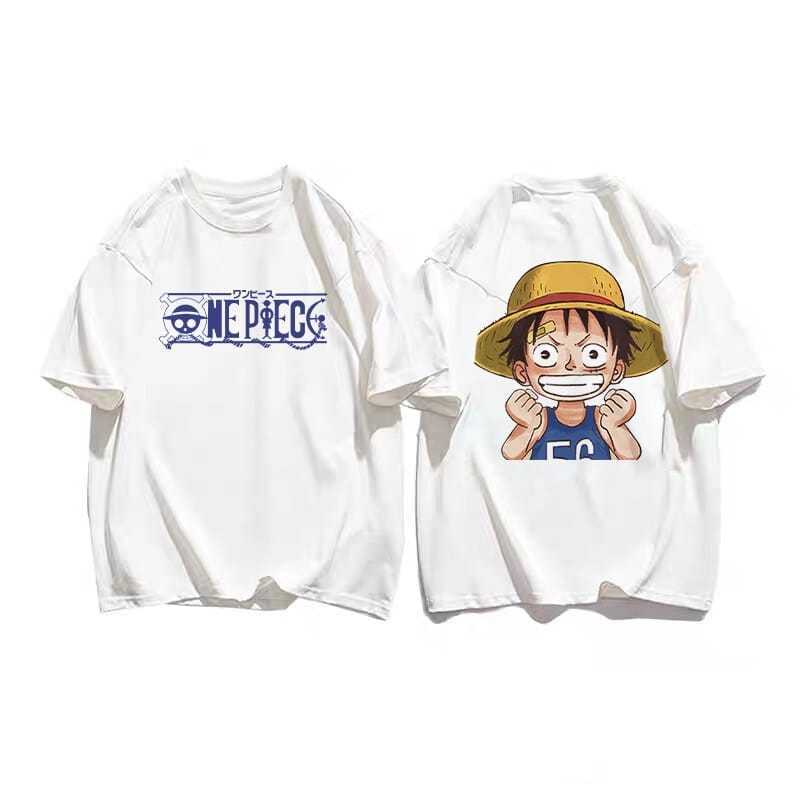 Herlin Collection_เสื้อยืดและจัมเปอร์อินเทรนด์ 0NE PIECE LUFFY_เสื้อยืดเด็กและผู้ใหญ่