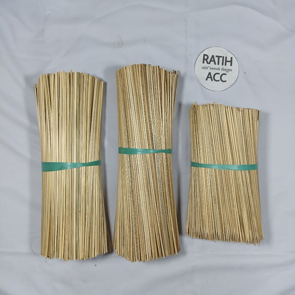 ROUND SQUARE BAMBOO SEMPOL SKEWERS (1KG) PAPEDA ROLL EGGS SAUSAGE SMOOTH CLEAN LONG MULTIPURPOSE SKE