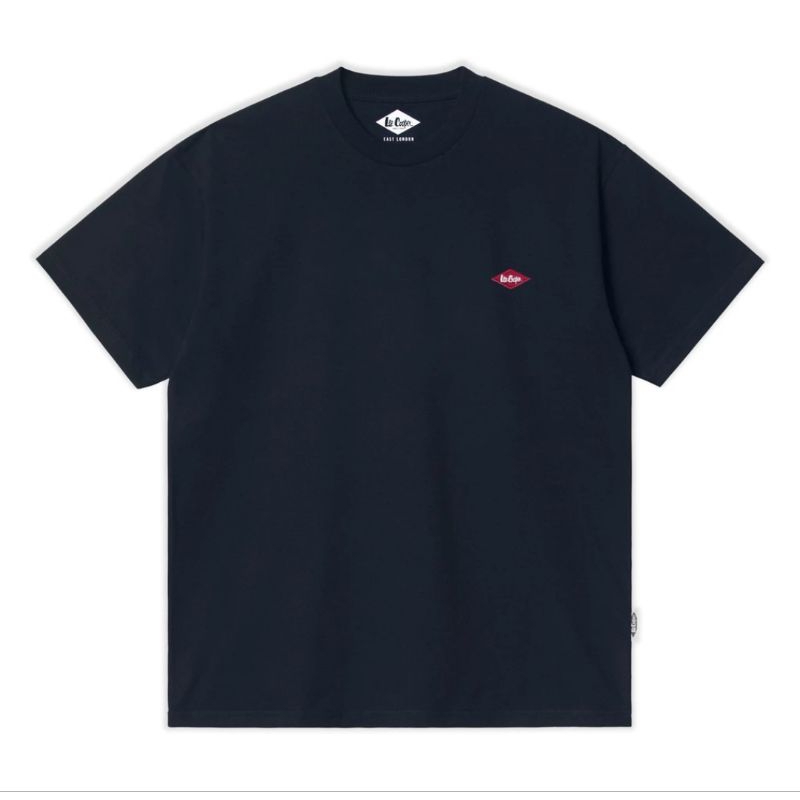 เสื ้ อยืดสีกรมท ่ าโลโก ้ Lee Cooper Premium