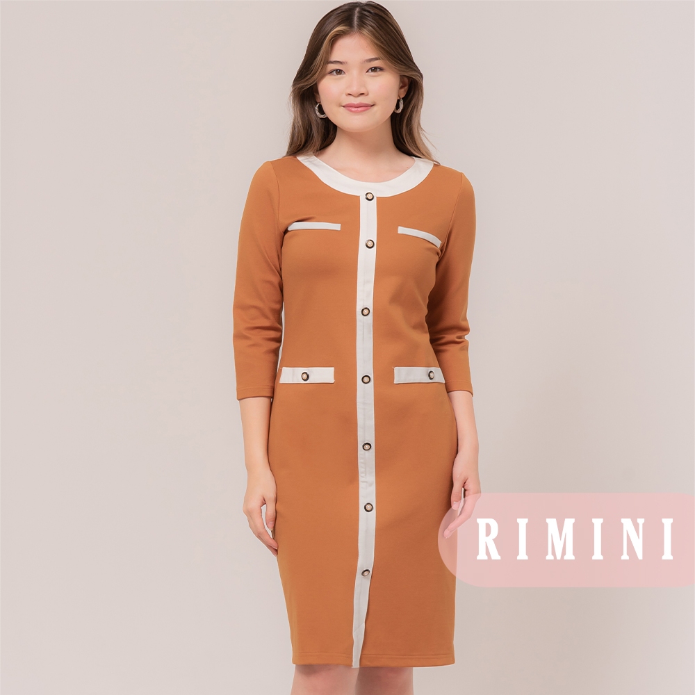 RIMINI - ชุดเดรสลําลองผู้หญิงแขนกดยืด S-XL- Neave Dress 85646