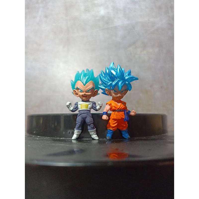 Udm Dragon Ball Character Goku และ Bejita Super Saiyan Blue Chibi Figure Set