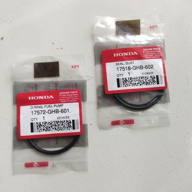 SEAL oring ปั๊มเชื้อเพลิง COMPLETE Genio Beat New street Vario PCX ADV Sonic GTR 17572-GHB-601 17518