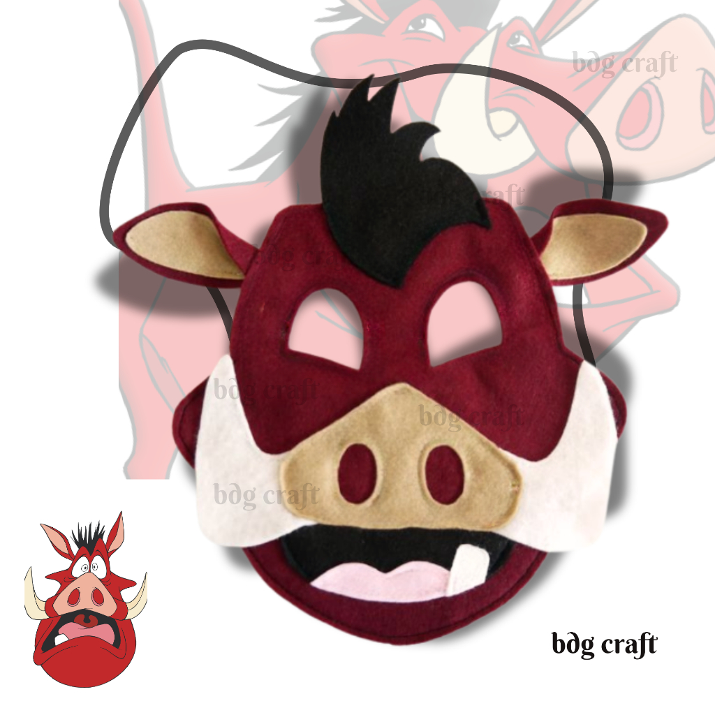 หน้ากากคอสเพลย์ PUMBA หน้ากากราชาสิงโตและเศษ