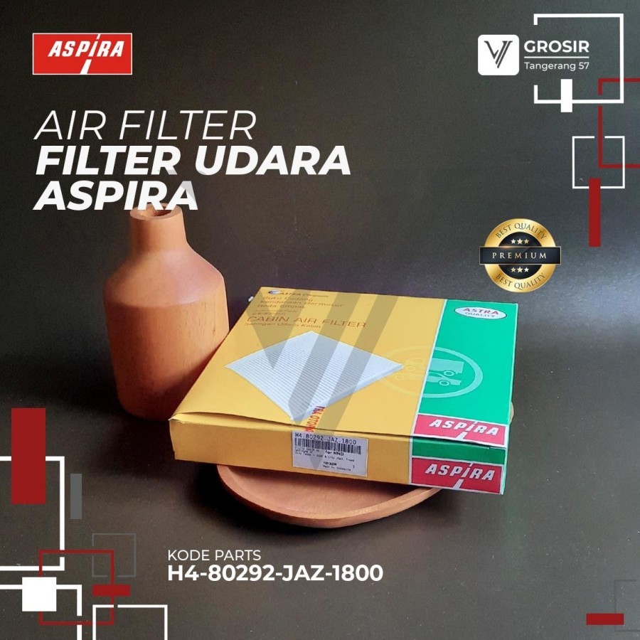 Civic RS FL5 2022 AC Filter Aspira H4-8092-ตัวกรองห้องโดยสาร JAZ