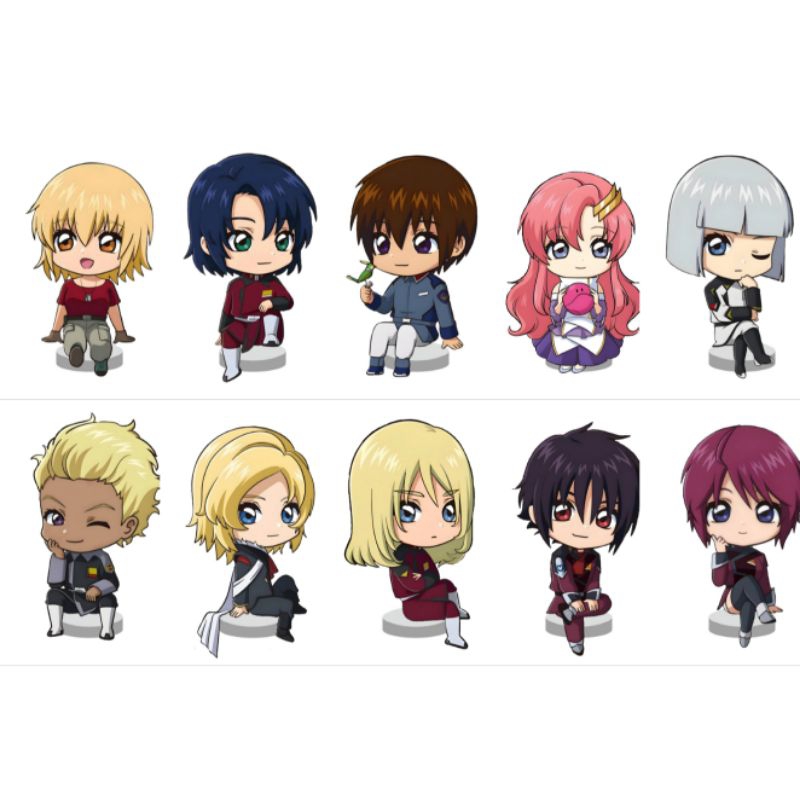 GUNDAM SEED ขาตั้งอะคริลิค CHIBI / ACRYLIC STANDEE ANIME GUNDAM SEED FREEDOM DESTINY CHIBI