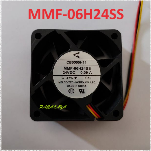 MMF-06H24SS พัดลม 3 สาย 6x6x2.5 ซม. 24VDC 0.09A CB0500H11 เดิม