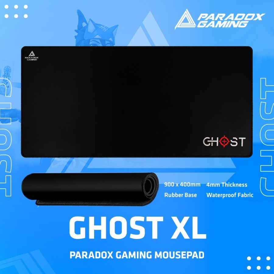 PARADOX GAMING MOUSE PAD GHOST MP900 สีดํา XL