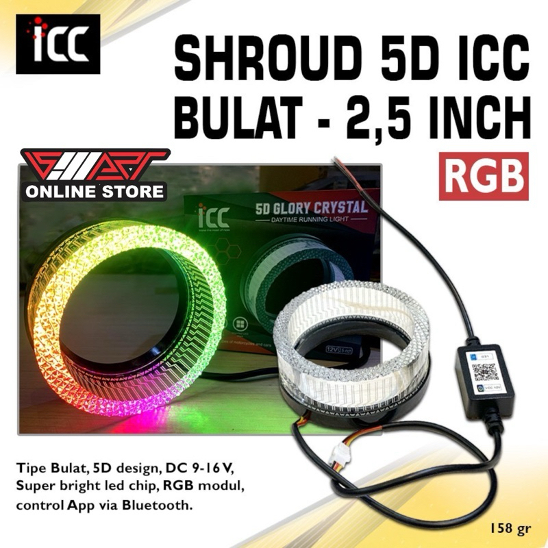 (0278-RGB) ICC SAMBA 5D SHROUD LAMP สี RGB + ANROID APPLICATION